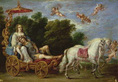 El Rapto del Rinaldo Dormido a la Isla Afortunada de David Teniers the Younger